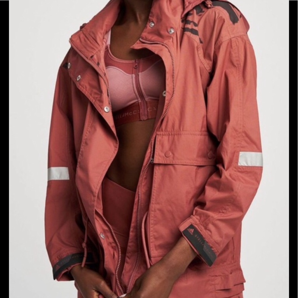 Stella McCartney Jacket Windbreaker for Adidas Stylish Athletic Jacket new w tag - Picture 4 of 13